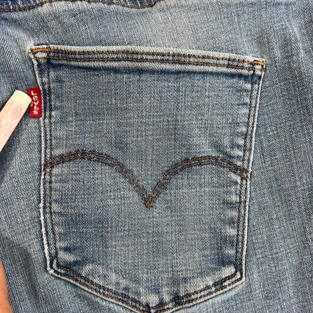 LEVI'S Slimming Bootcut Jeans Womens 33x32 Light Wash Cotton Blend‎ Stretch 2016